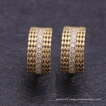 Saudi 2016 Pictures of Small Gold Huggie Earrings